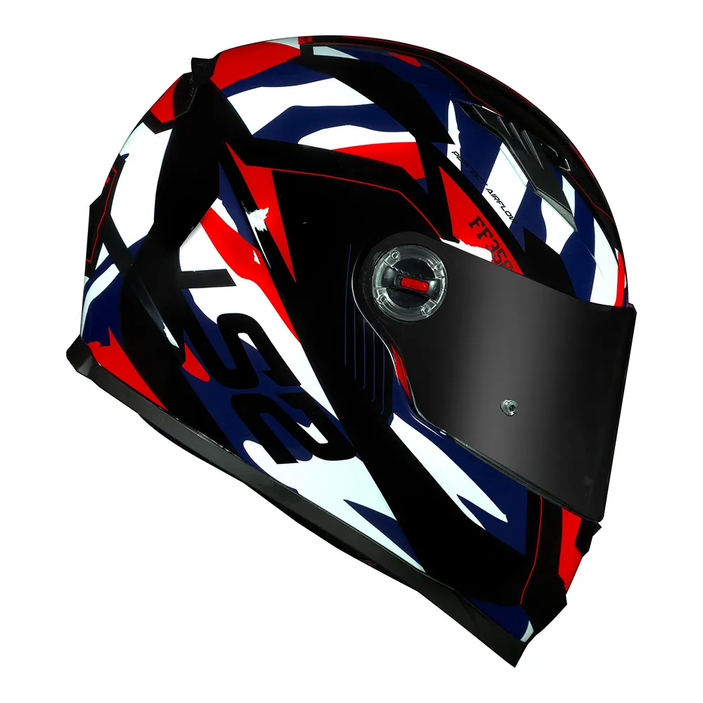 Capacete LS2 Classic Tank Vermelho/Azul