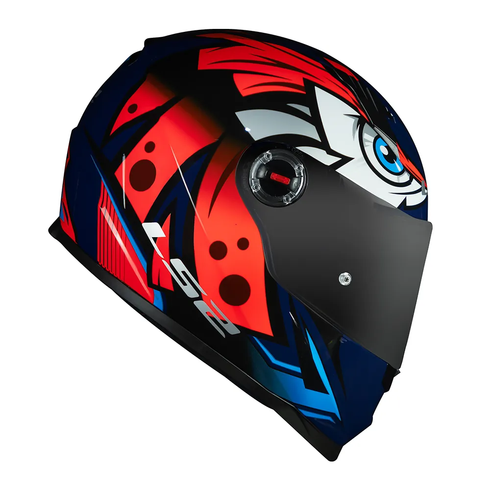 Capacete LS2 Classic Tribal Blue Orange
