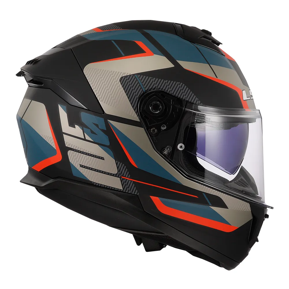 Capacete LS2 Stream II Road Matte Preto/Azul